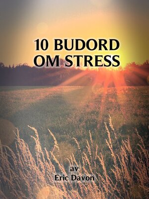cover image of 10 budord om stress